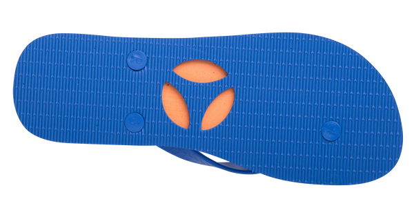 Thongs Classic Blue / Orange Rubber Flip Flop