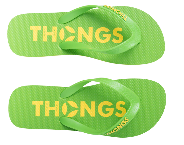 Thongs Classic Green / Yellow Rubber Flip Flop