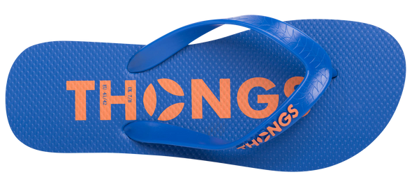 Thongs Classic Blue / Orange Rubber Flip Flop